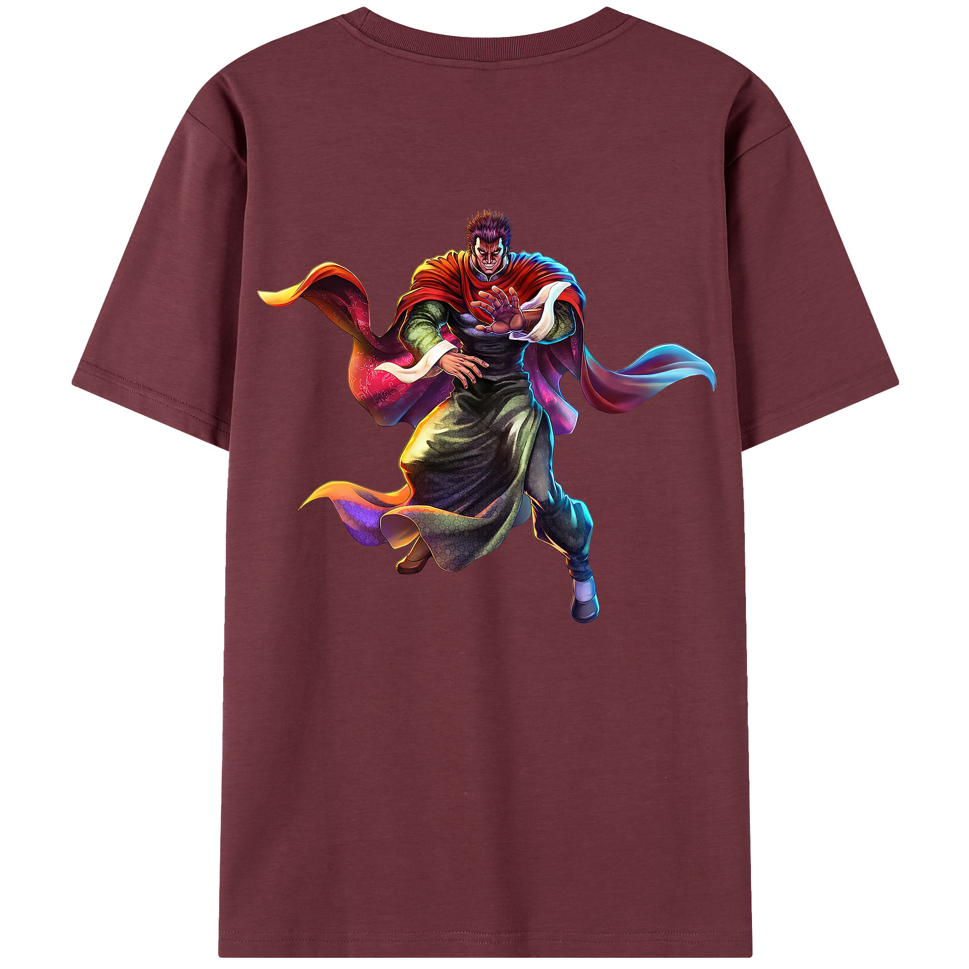 （画像用） 北斗の拳 Fist of the North Star 綿100％半袖Tシャツ（背面プリント）